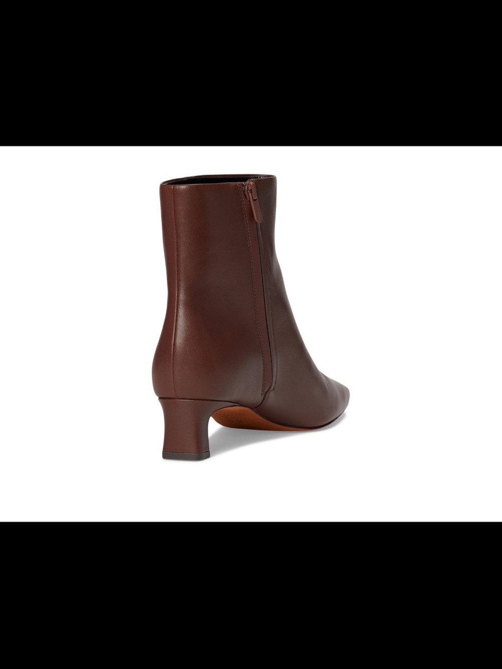 BNWT Vince Molton Brown Leather Square-Toe Ankle Boots Size 7.5 - Picture 14 of 16